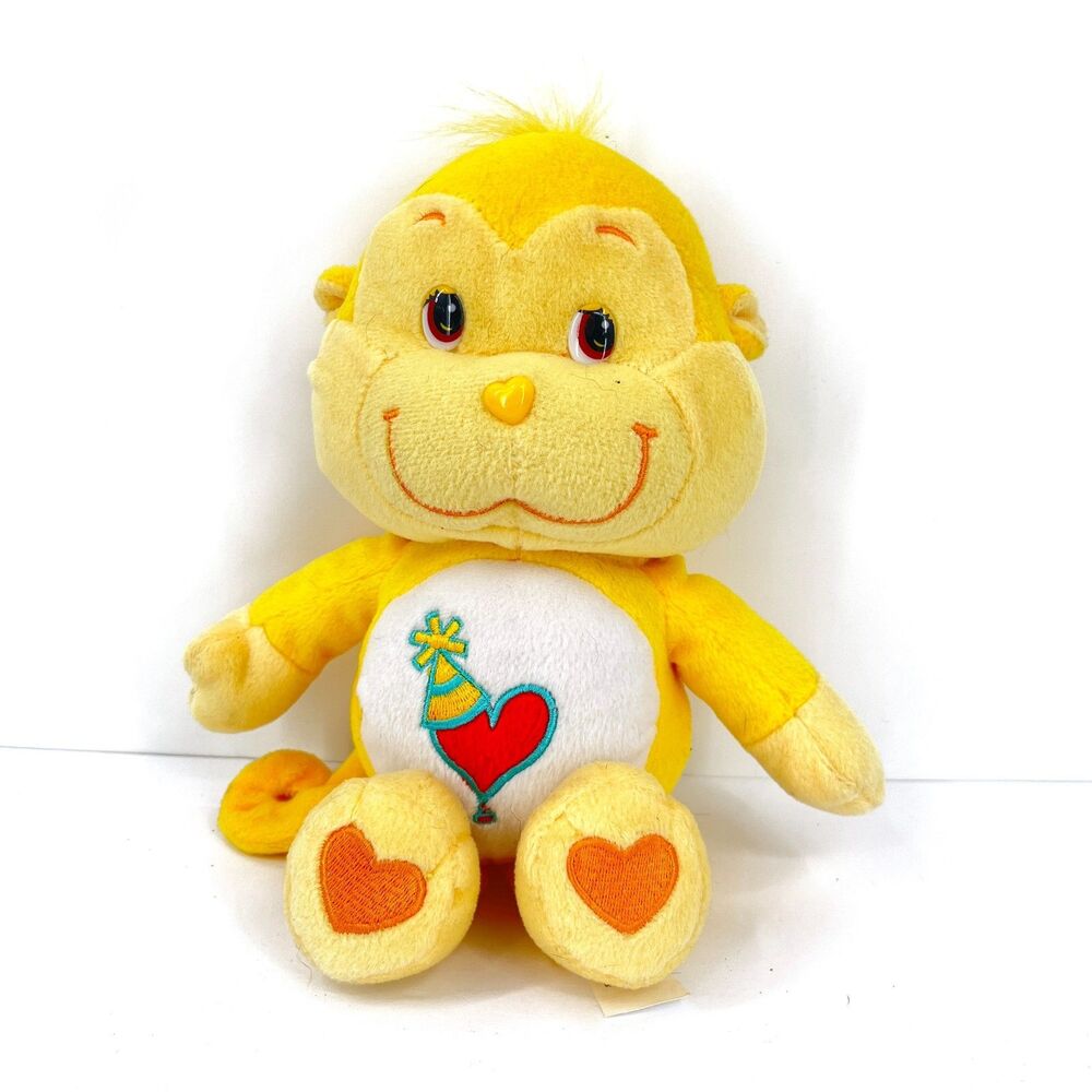 Care Bear Cousins Playful Heart Monkey Yellow Plush 2004